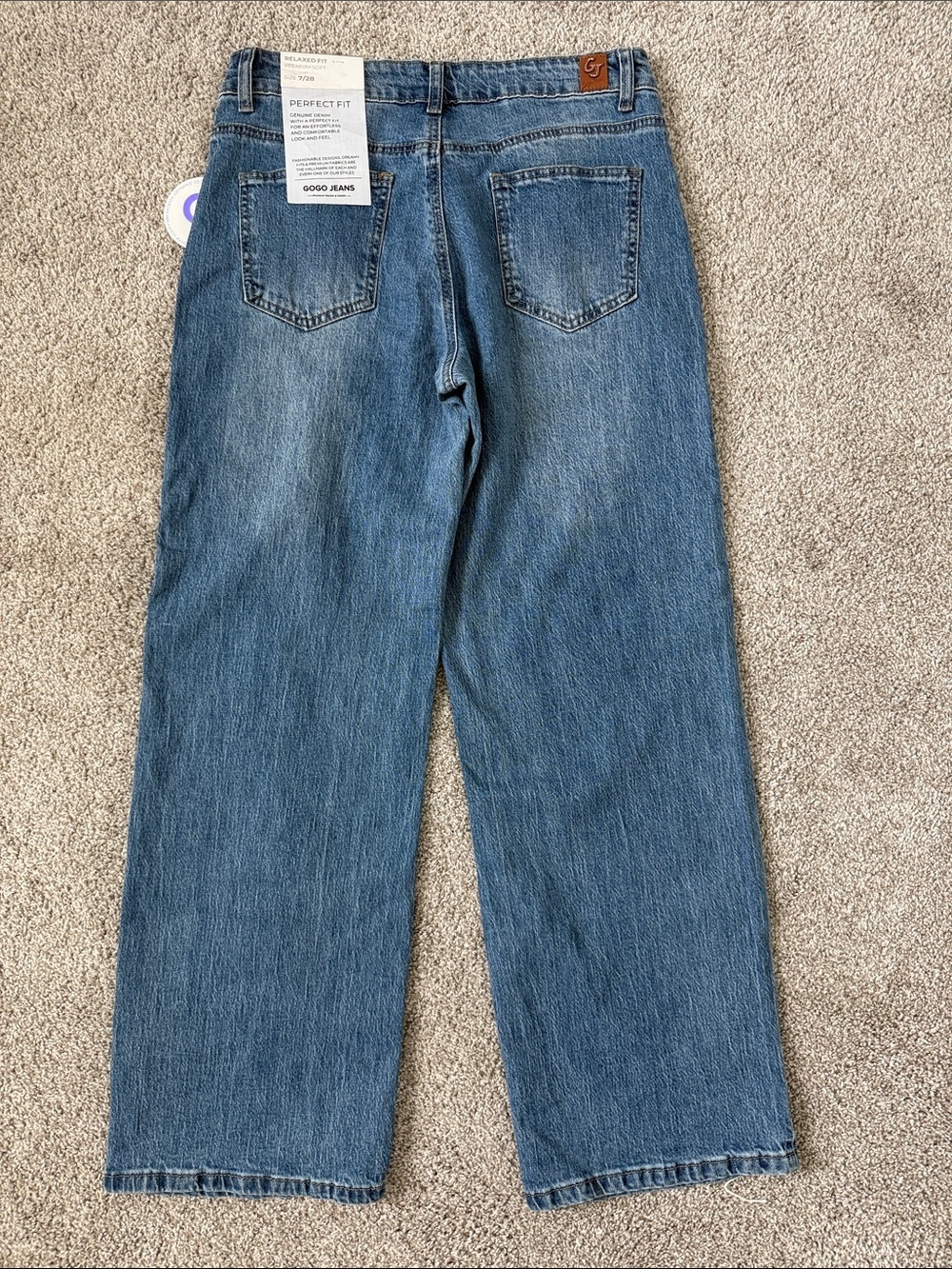 GOGO Women's Blue Wide-Leg Jeans - Picture 5 of 11